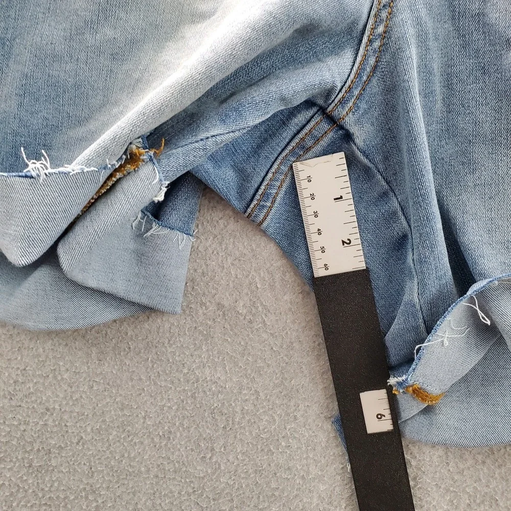 Judy Blue Women Shorts 1XL Light Blue Denim Cuffed JB150205 6